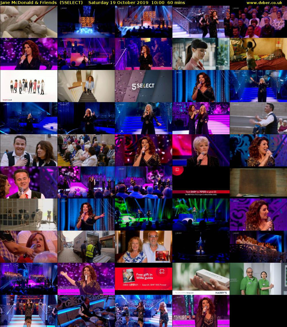 Jane McDonald & Friends  (5SELECT) Saturday 19 October 2019 10:00 - 11:00