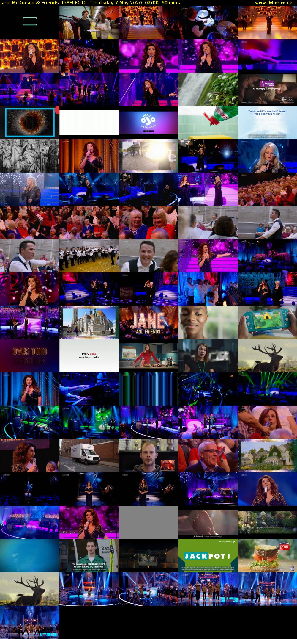 Jane McDonald & Friends  (5SELECT) Thursday 7 May 2020 02:00 - 03:00