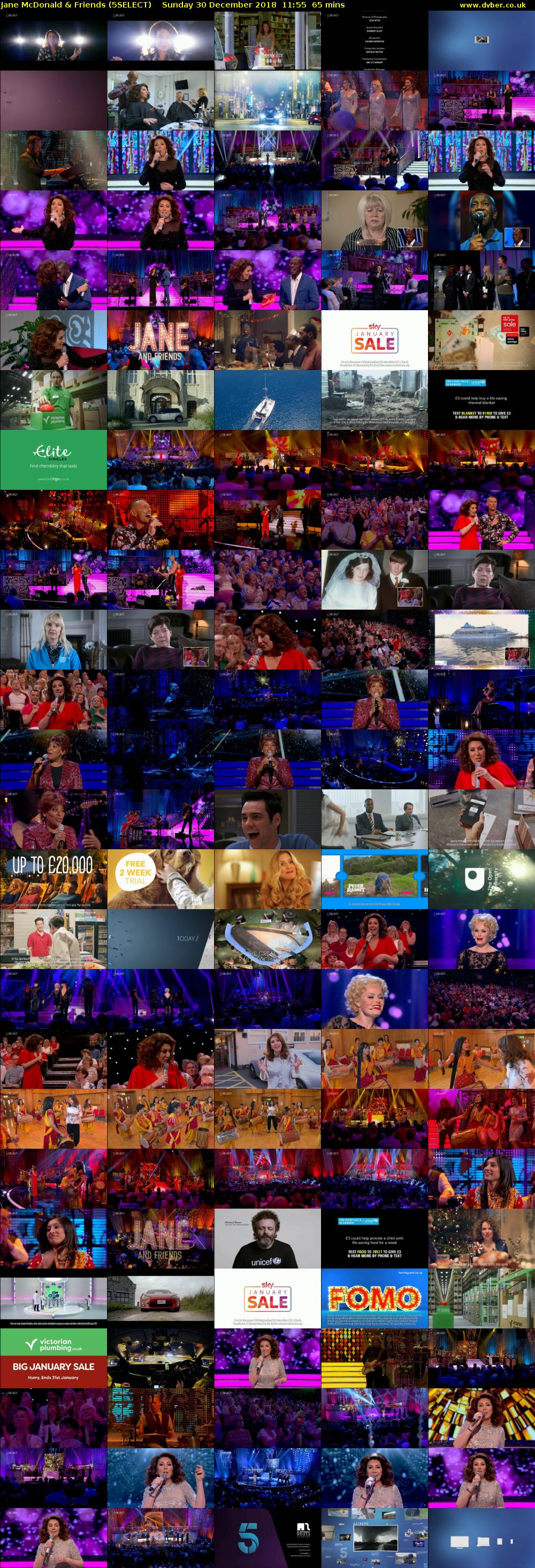 Jane McDonald & Friends (5SELECT) Sunday 30 December 2018 11:55 - 13:00