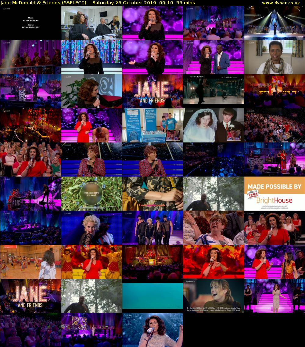 Jane McDonald & Friends (5SELECT) Saturday 26 October 2019 09:10 - 10:05