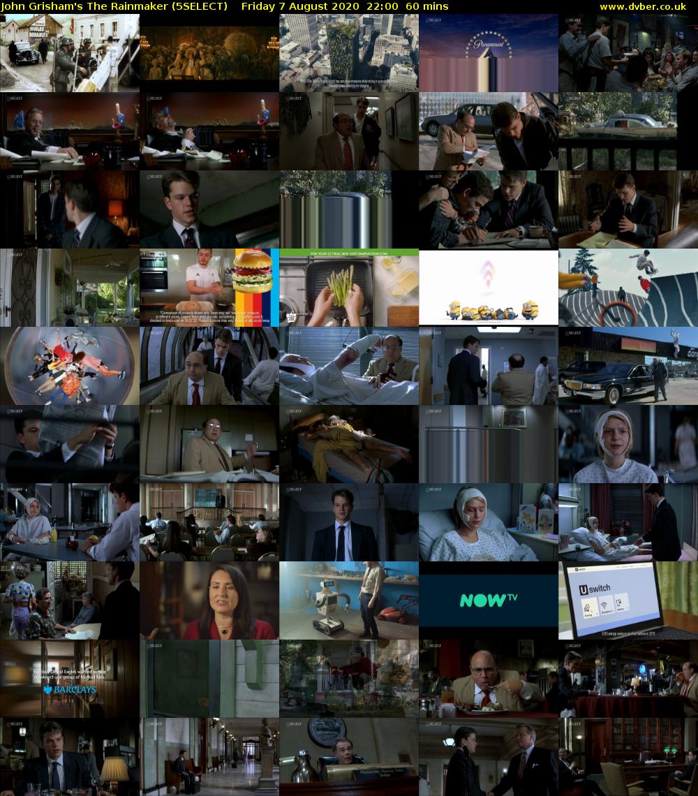 John Grisham's The Rainmaker (5SELECT) Friday 7 August 2020 22:00 - 23:00