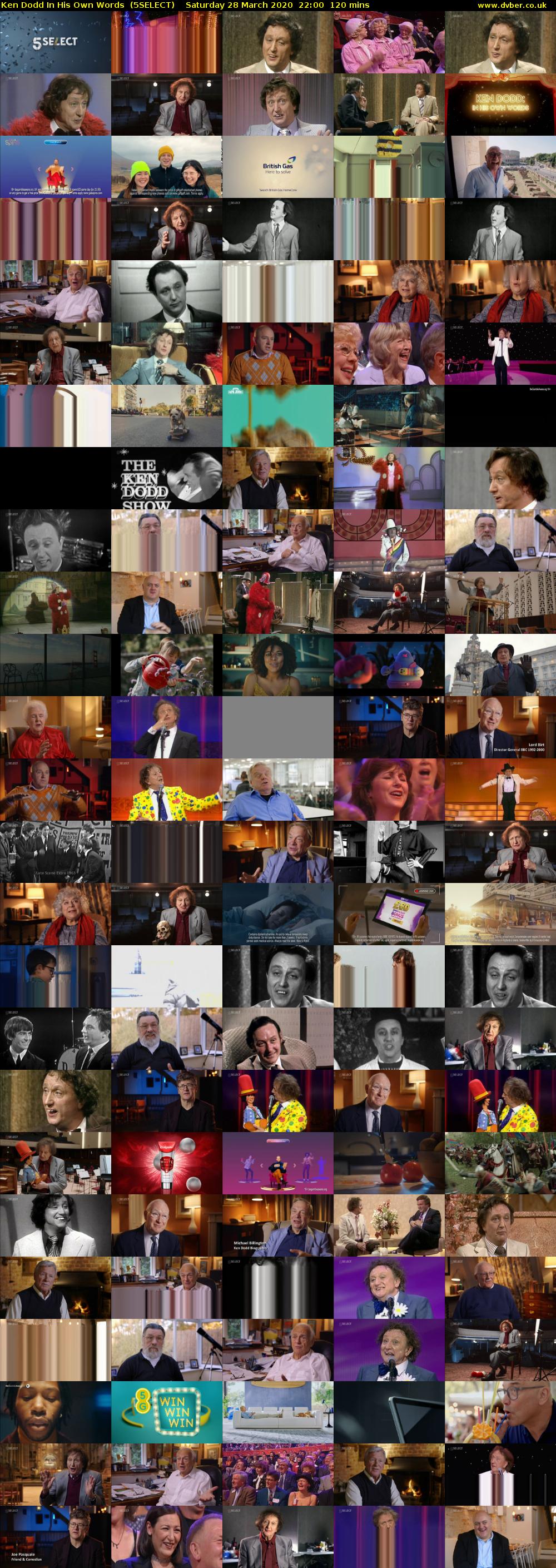 Ken Dodd In His Own Words  (5SELECT) Saturday 28 March 2020 22:00 - 00:00