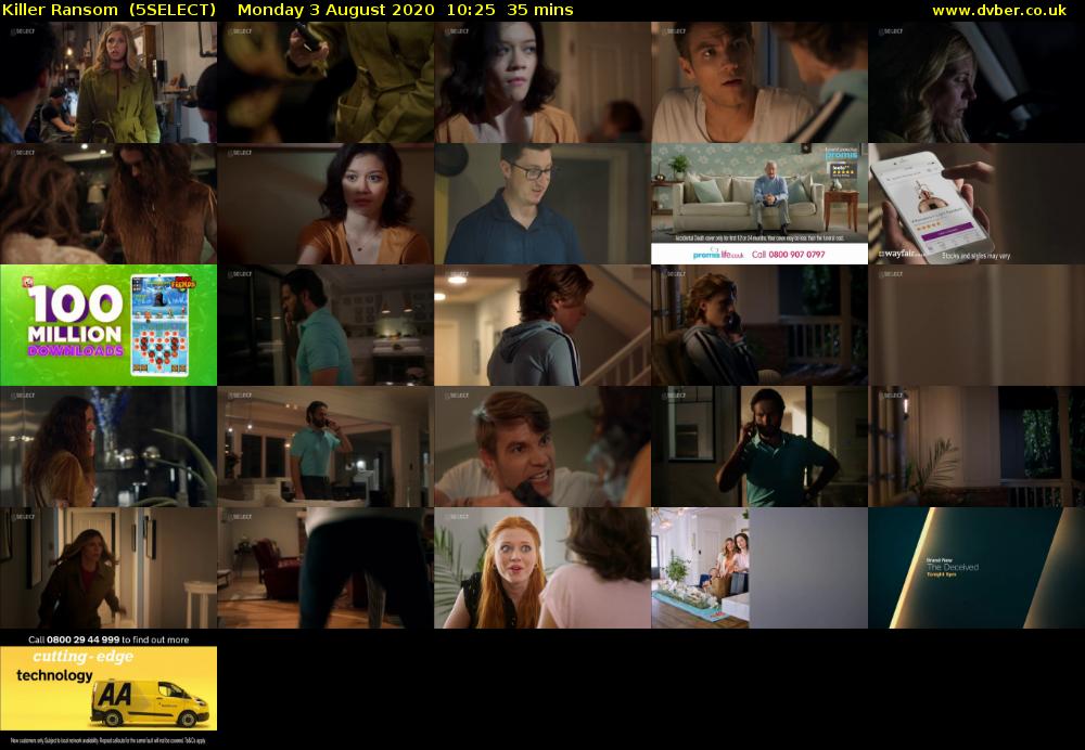 Killer Ransom  (5SELECT) Monday 3 August 2020 10:25 - 11:00