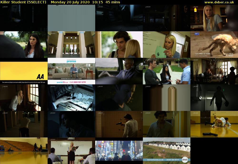 Killer Student (5SELECT) Monday 20 July 2020 10:15 - 11:00