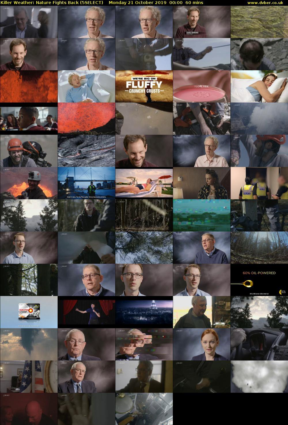 Killer Weather: Nature Fights Back (5SELECT) Monday 21 October 2019 00:00 - 01:00