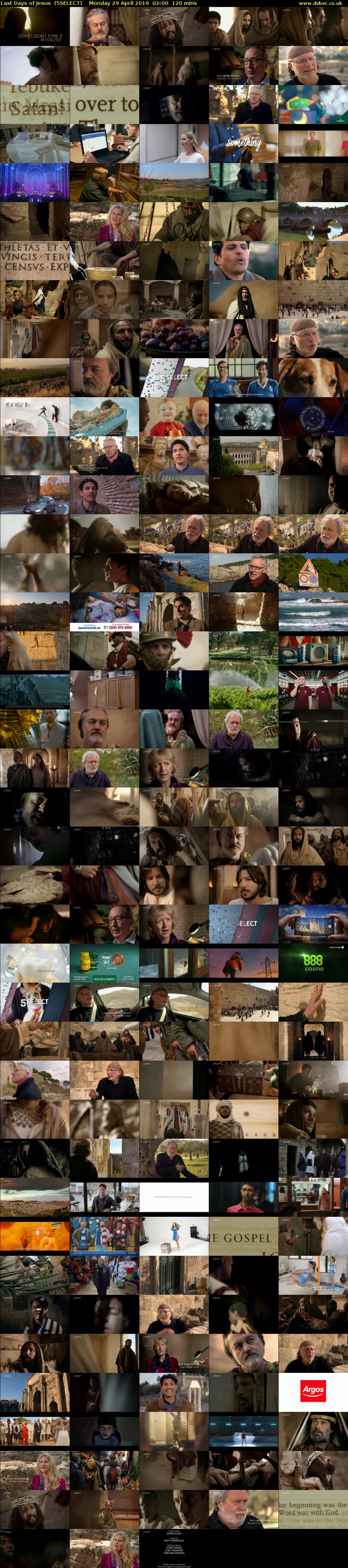 Last Days of Jesus  (5SELECT) Monday 29 April 2019 02:00 - 04:00