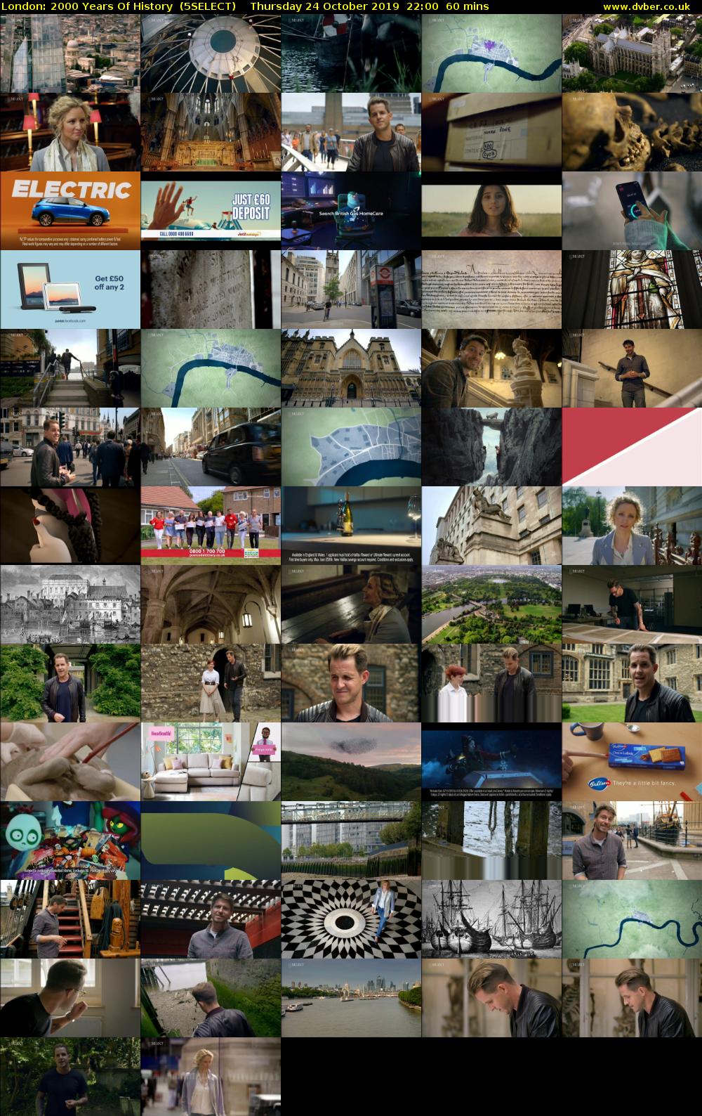 London: 2000 Years Of History  (5SELECT) Thursday 24 October 2019 22:00 - 23:00