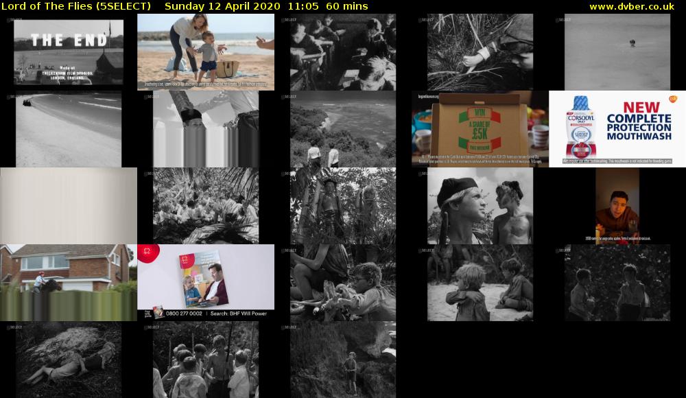 Lord of The Flies (5SELECT) Sunday 12 April 2020 11:05 - 12:05