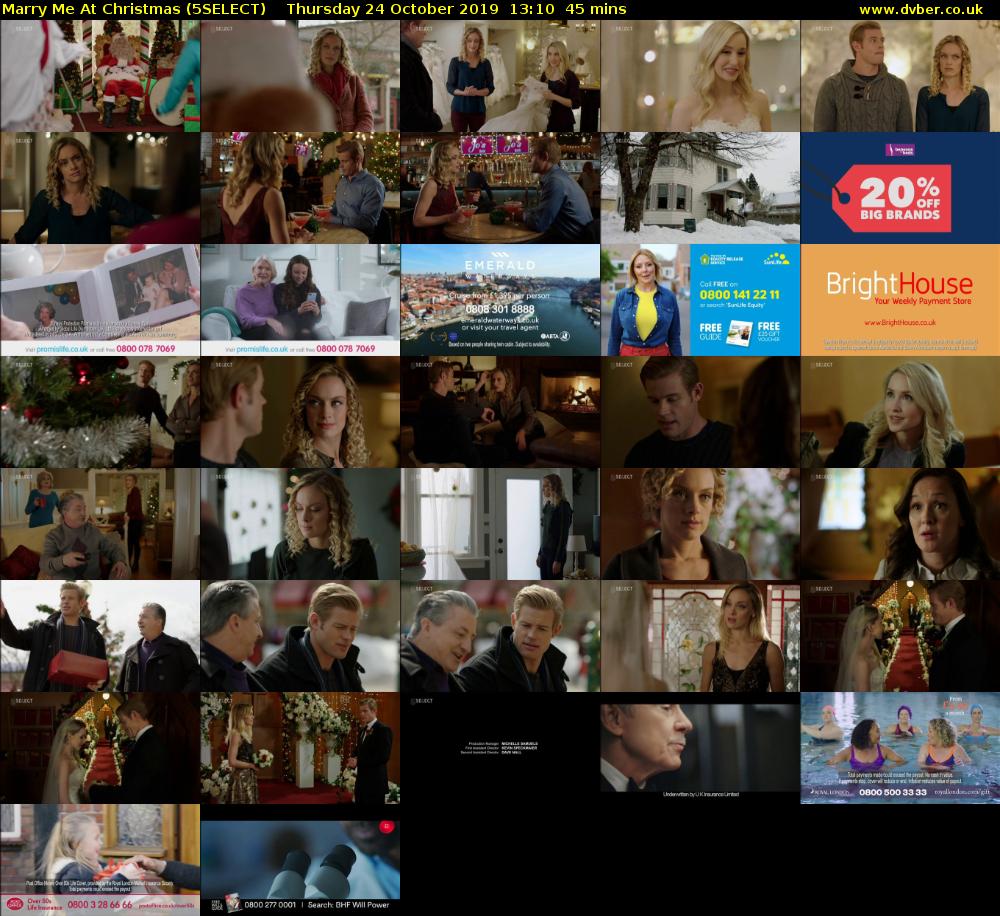 Marry Me At Christmas (5SELECT) Thursday 24 October 2019 13:10 - 13:55