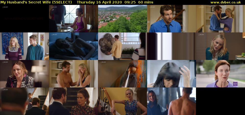 My Husband's Secret Wife (5SELECT) Thursday 16 April 2020 09:25 - 10:25