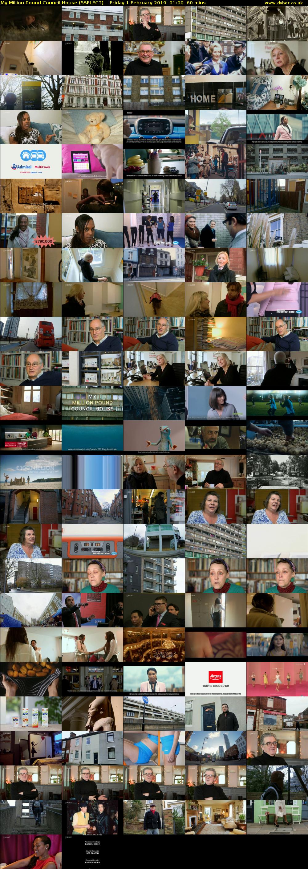My Million Pound Council House (5SELECT) Friday 1 February 2019 01:00 - 02:00