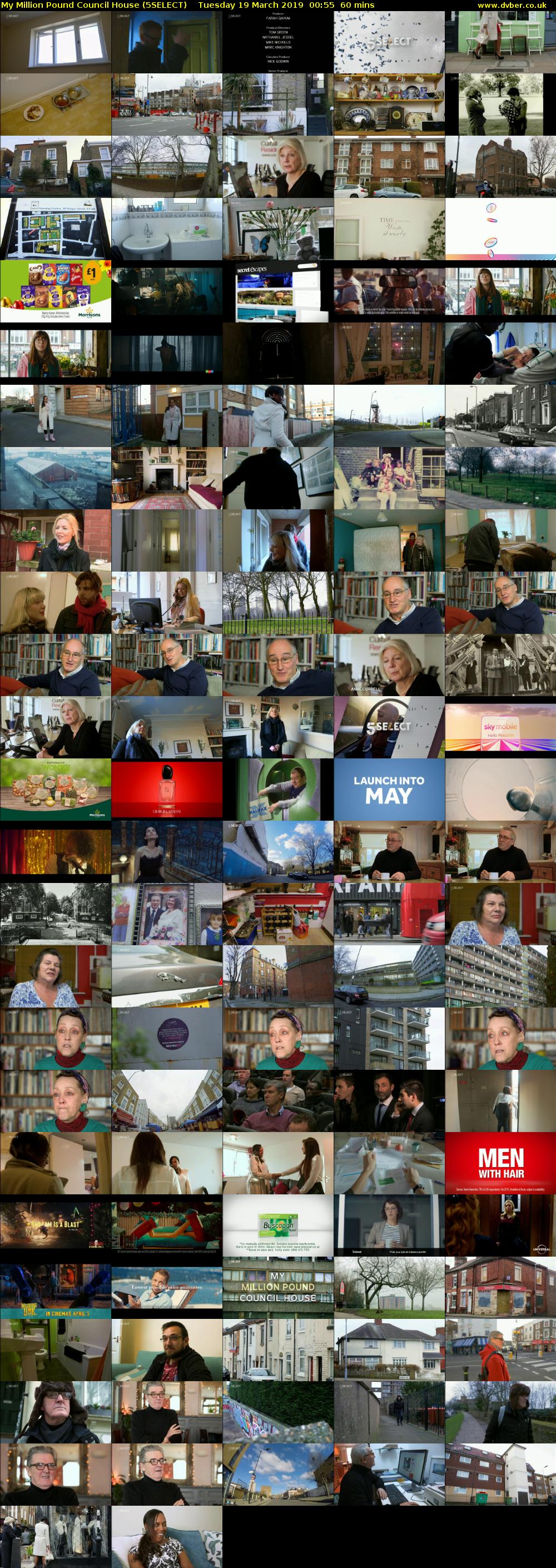 My Million Pound Council House (5SELECT) Tuesday 19 March 2019 00:55 - 01:55