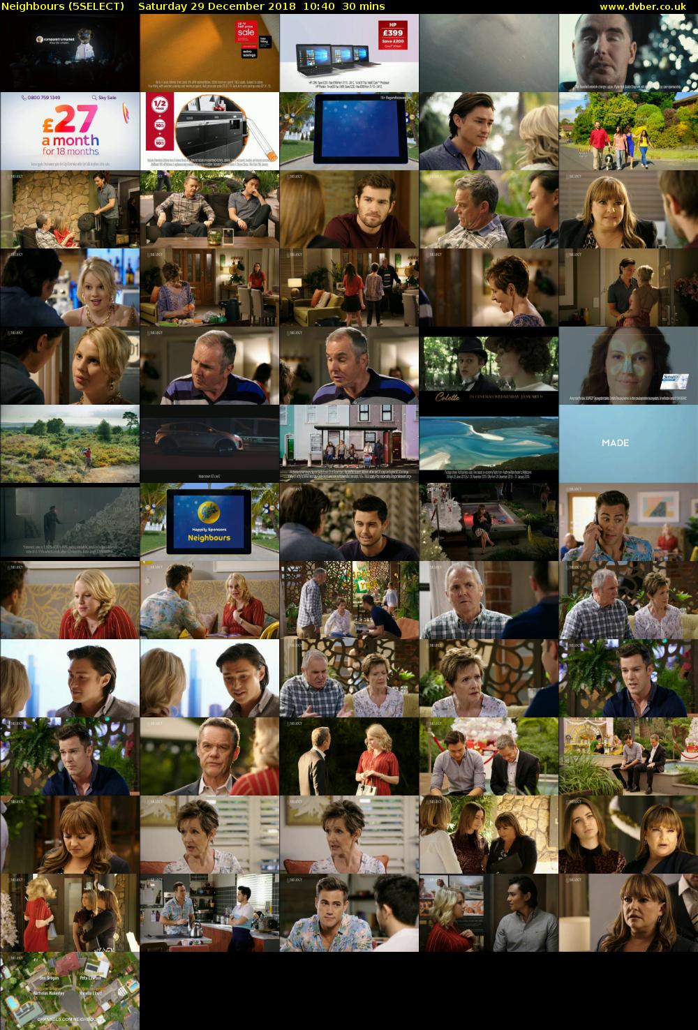 Neighbours (5SELECT) Saturday 29 December 2018 10:40 - 11:10