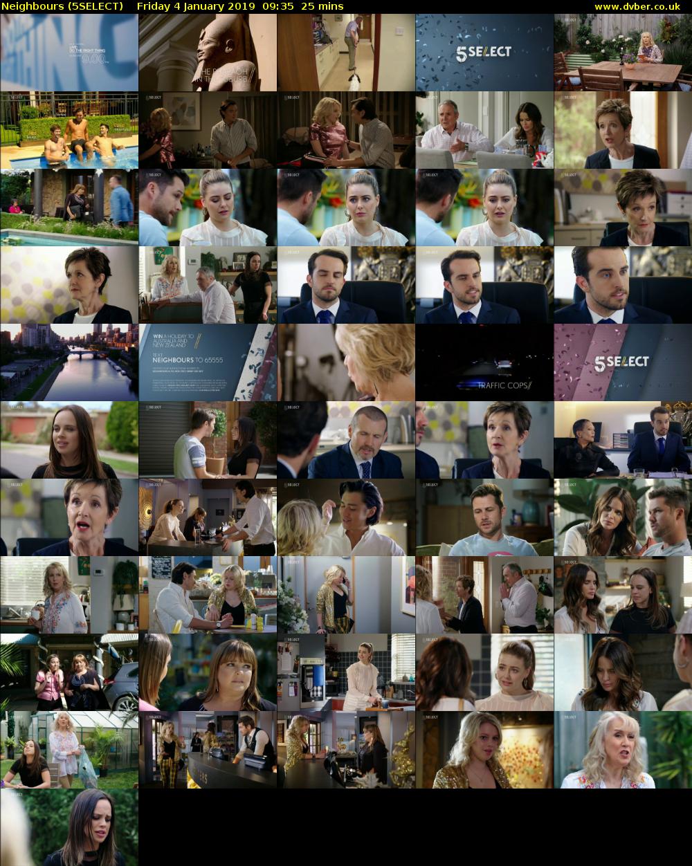 Neighbours (5SELECT) Friday 4 January 2019 09:35 - 10:00