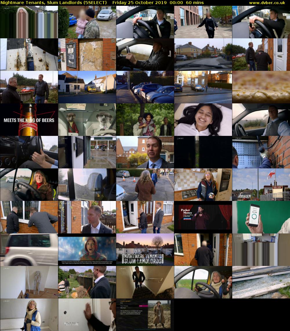 Nightmare Tenants, Slum Landlords (5SELECT) Friday 25 October 2019 00:00 - 01:00
