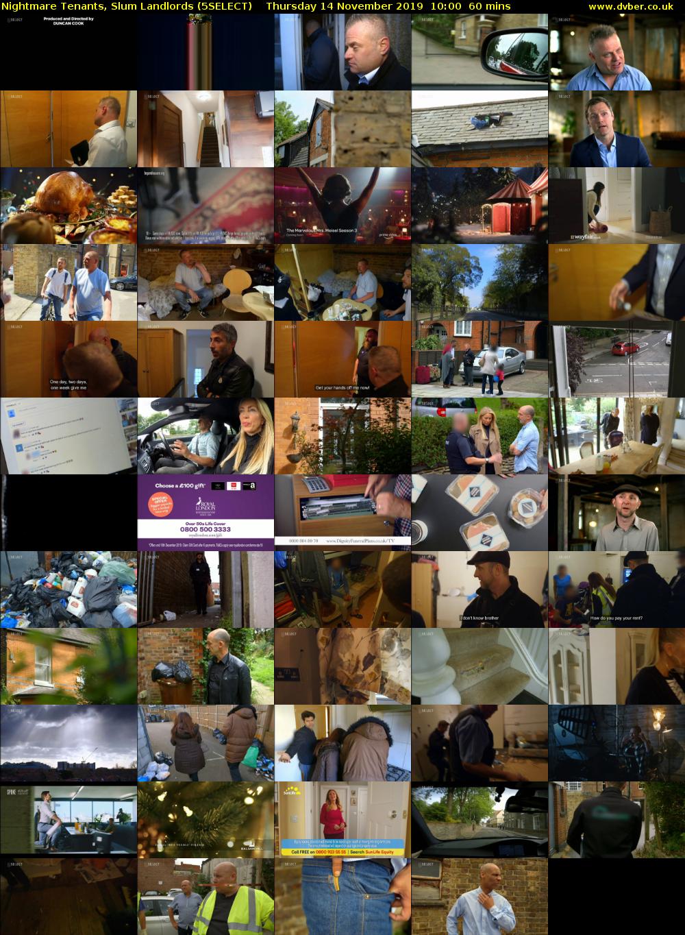 Nightmare Tenants, Slum Landlords (5SELECT) Thursday 14 November 2019 10:00 - 11:00