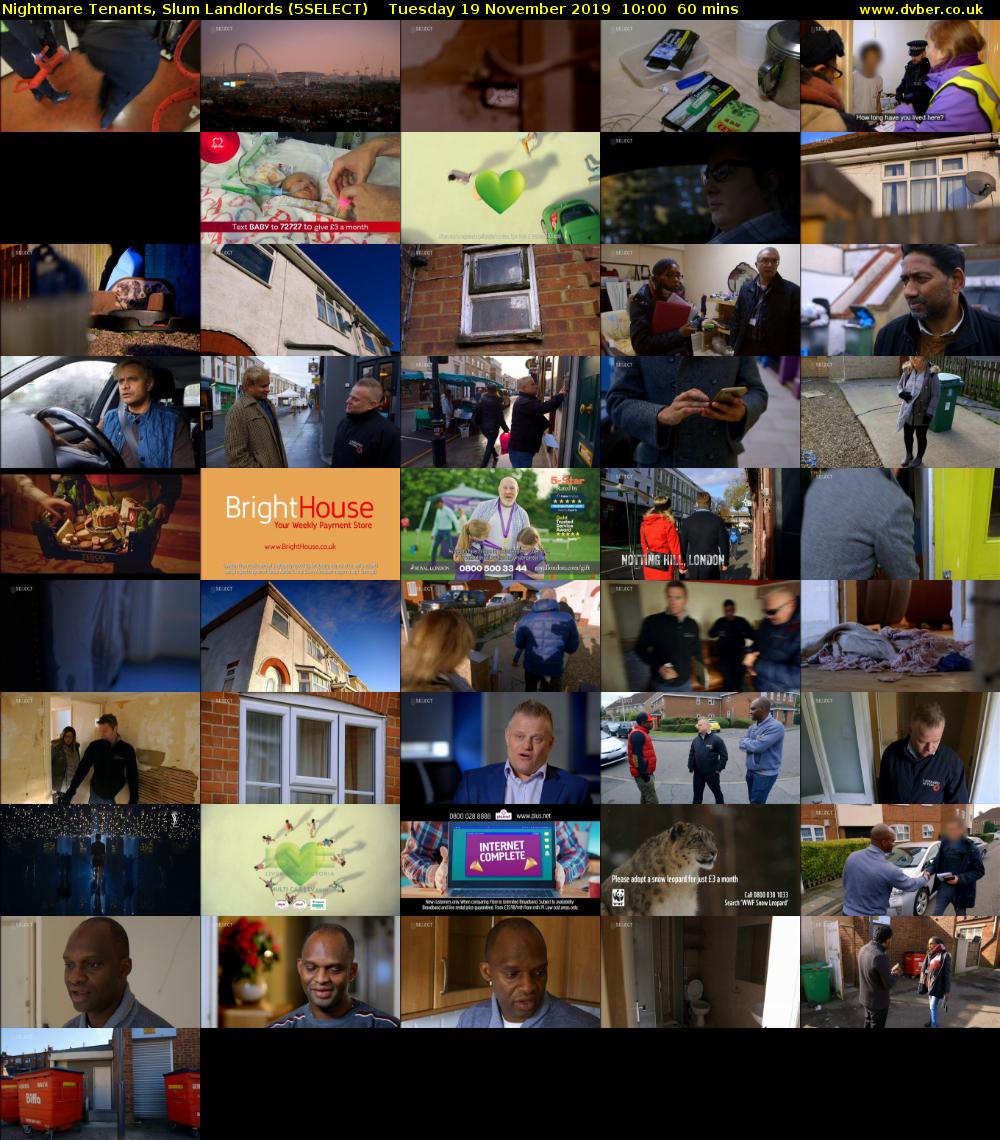 Nightmare Tenants, Slum Landlords (5SELECT) Tuesday 19 November 2019 10:00 - 11:00