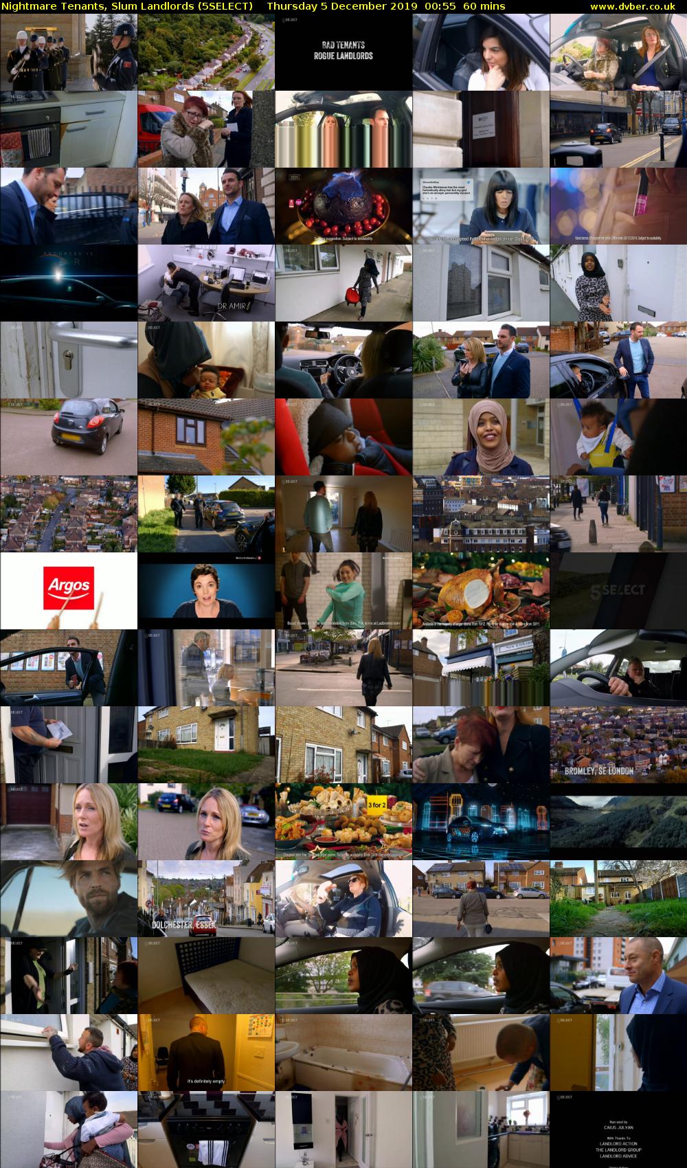 Nightmare Tenants, Slum Landlords (5SELECT) Thursday 5 December 2019 00:55 - 01:55