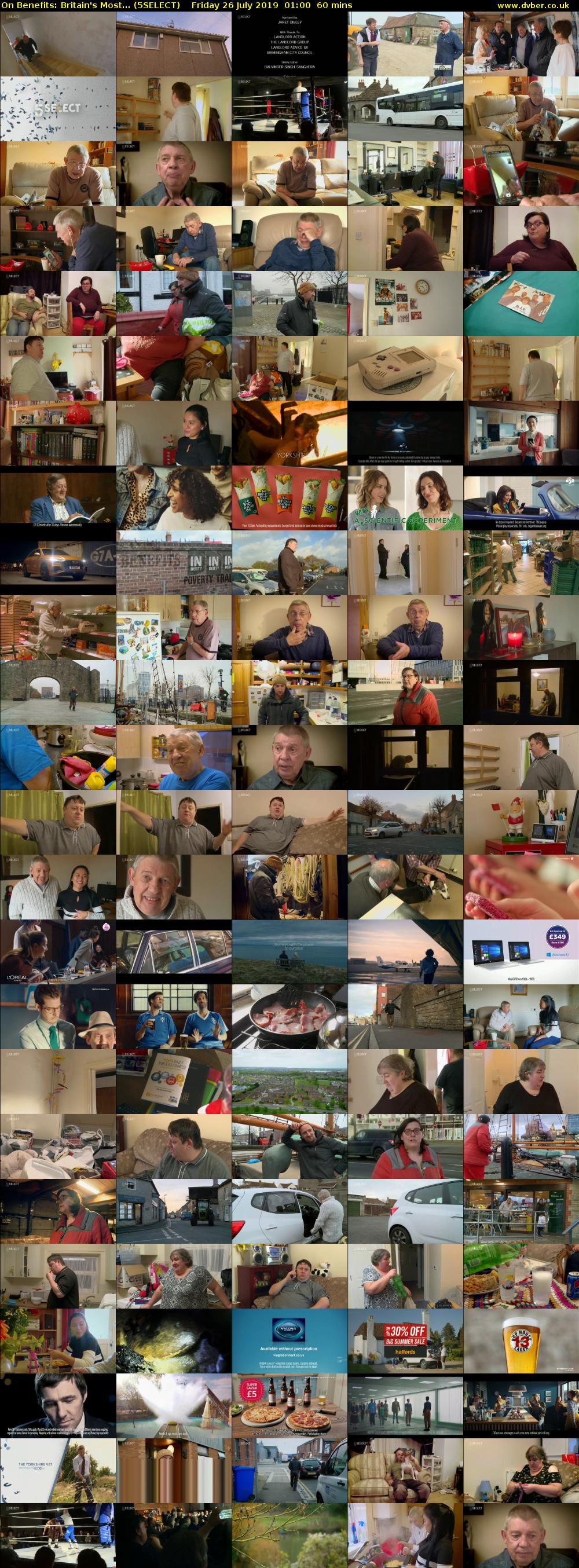 On Benefits: Britain's Most... (5SELECT) Friday 26 July 2019 01:00 - 02:00