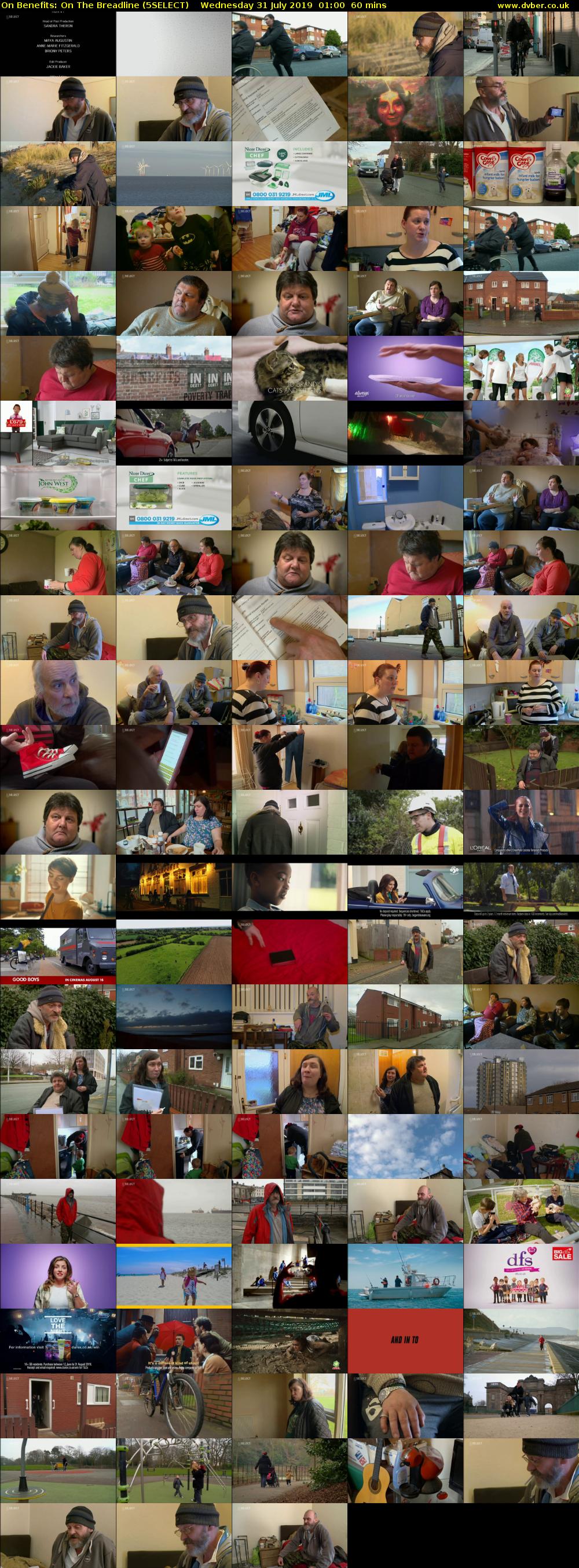 On Benefits: On The Breadline (5SELECT) Wednesday 31 July 2019 01:00 - 02:00