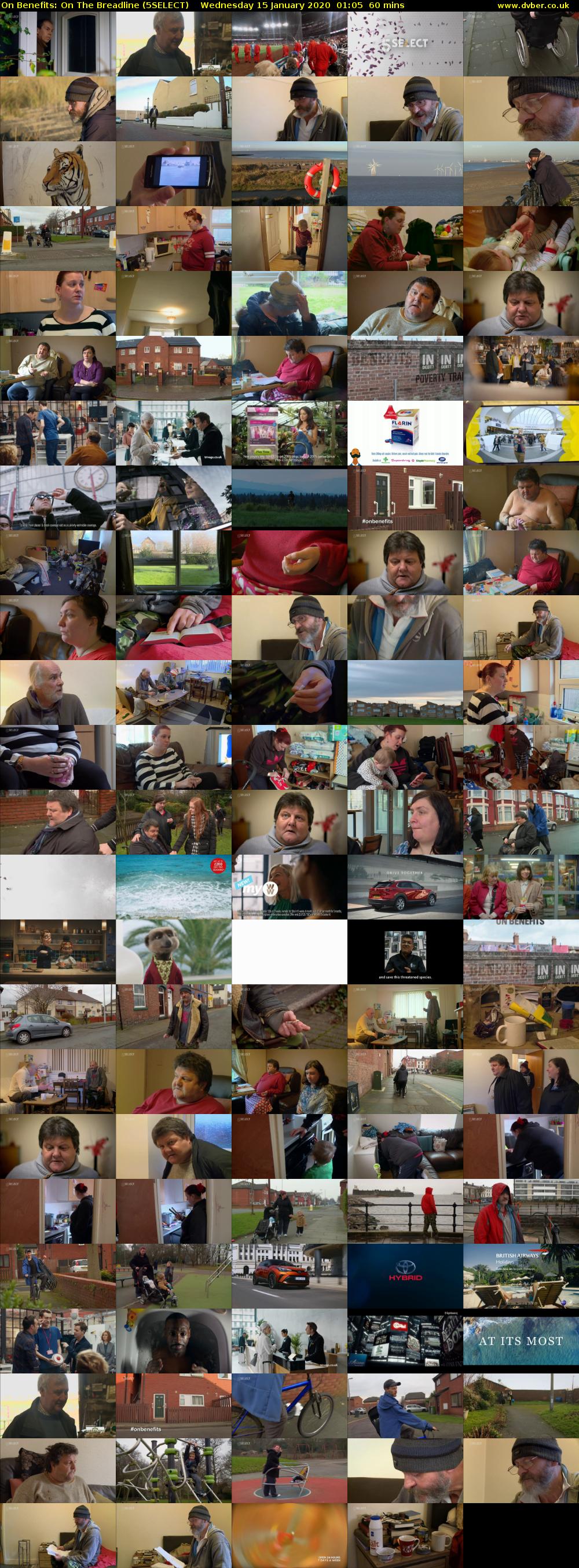 On Benefits: On The Breadline (5SELECT) Wednesday 15 January 2020 01:05 - 02:05