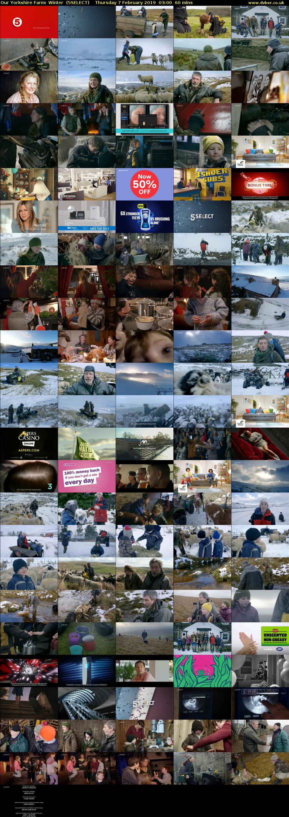 Our Yorkshire Farm: Winter  (5SELECT) Thursday 7 February 2019 03:00 - 04:00