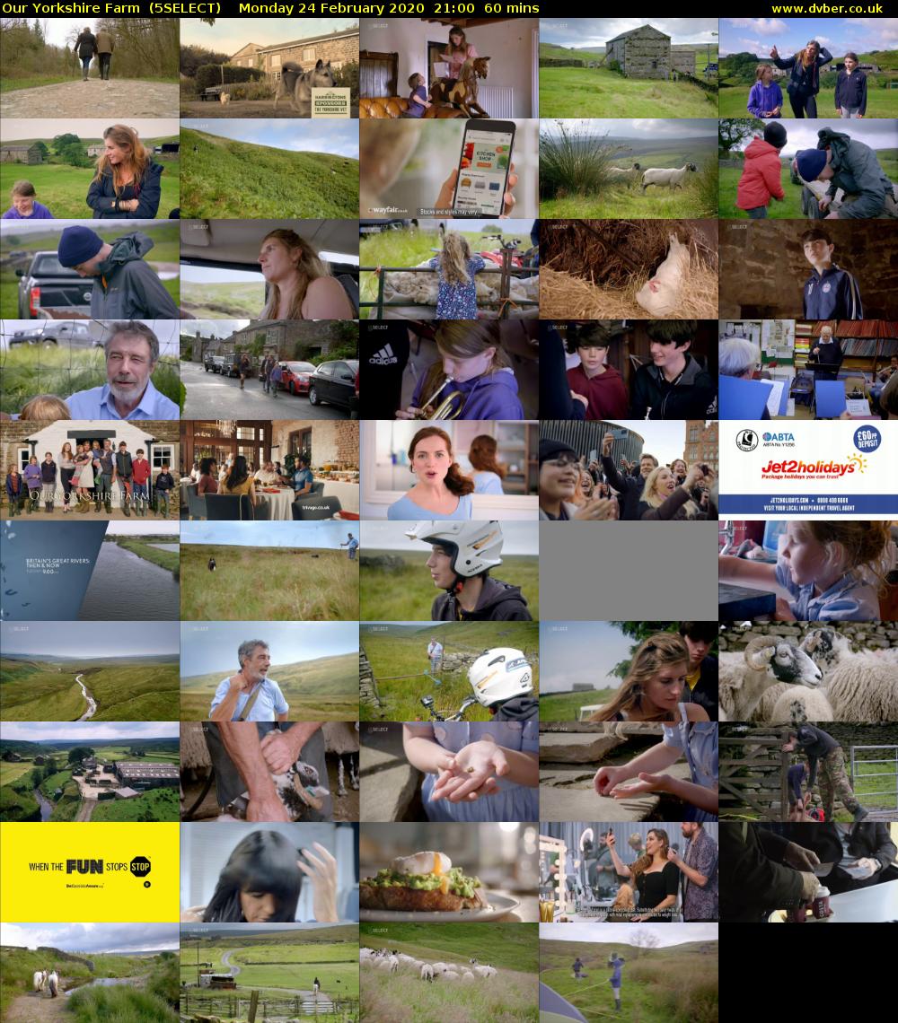 Our Yorkshire Farm  (5SELECT) Monday 24 February 2020 21:00 - 22:00