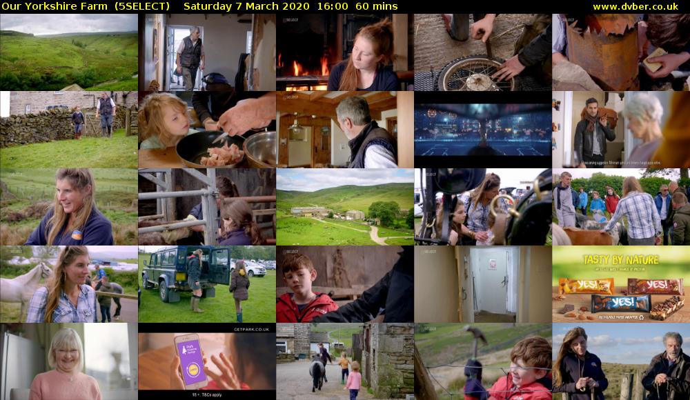 Our Yorkshire Farm  (5SELECT) Saturday 7 March 2020 16:00 - 17:00