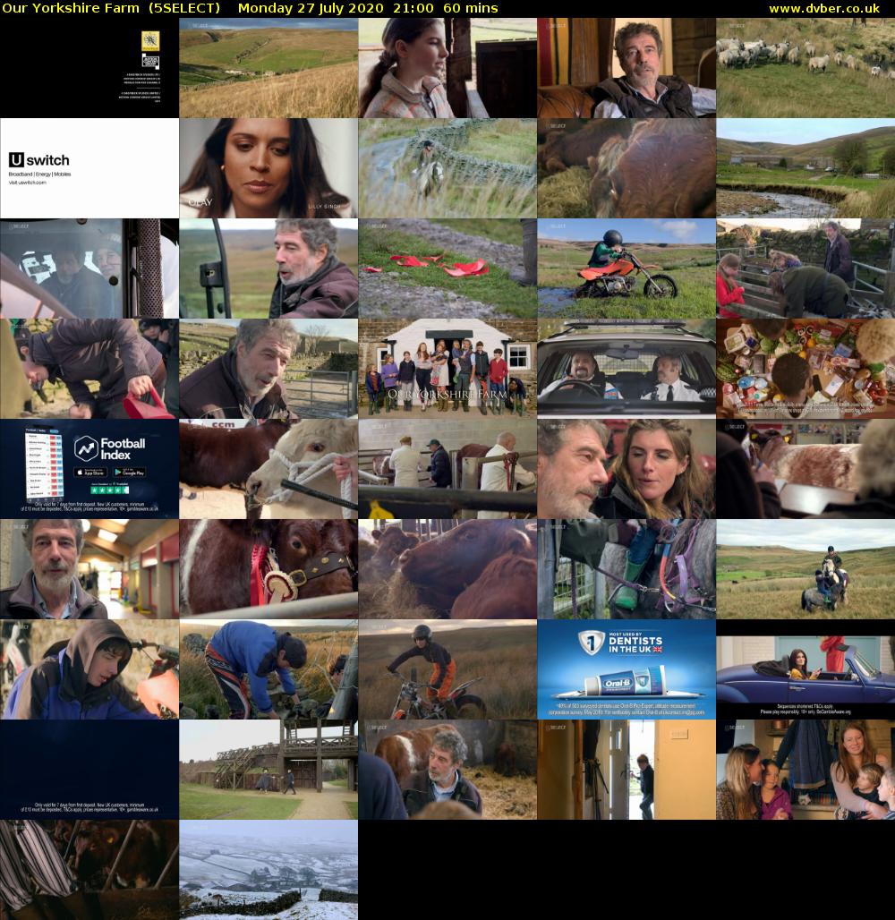Our Yorkshire Farm  (5SELECT) Monday 27 July 2020 21:00 - 22:00