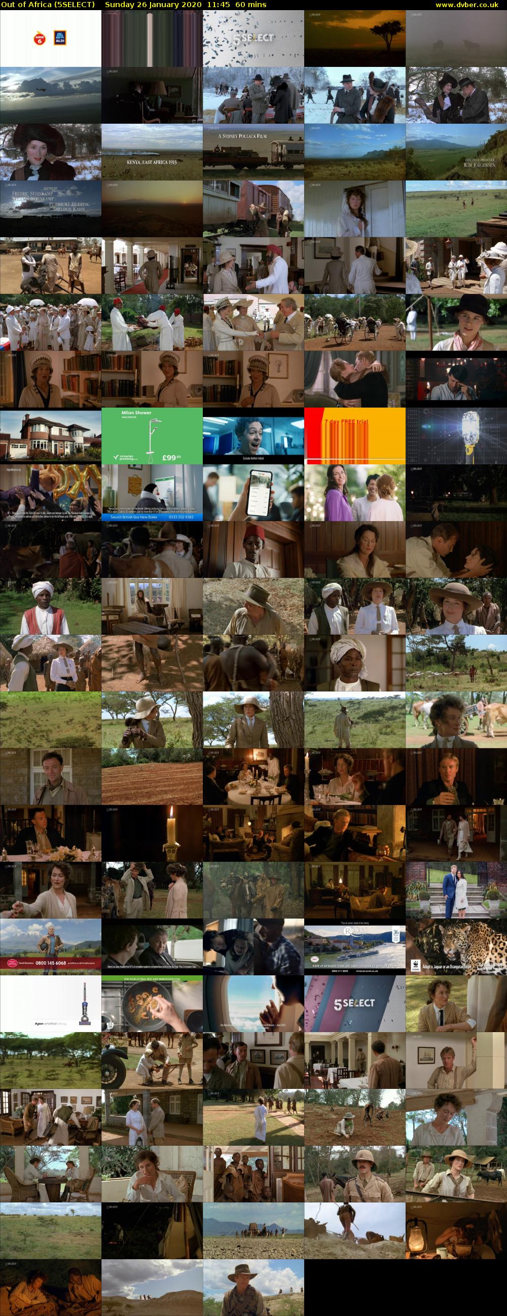Out of Africa (5SELECT) Sunday 26 January 2020 11:45 - 12:45