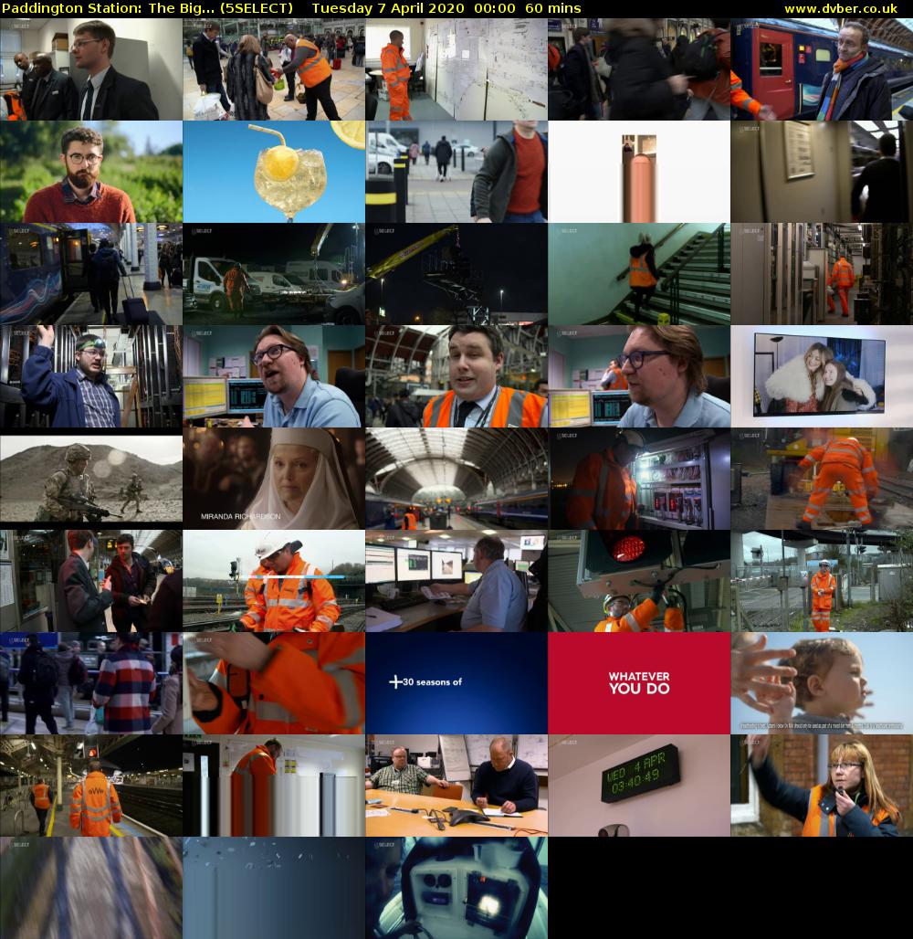 Paddington Station: The Big... (5SELECT) Tuesday 7 April 2020 00:00 - 01:00