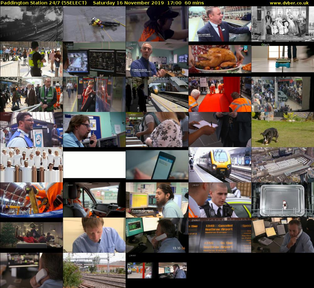 Paddington Station 24/7 (5SELECT) Saturday 16 November 2019 17:00 - 18:00