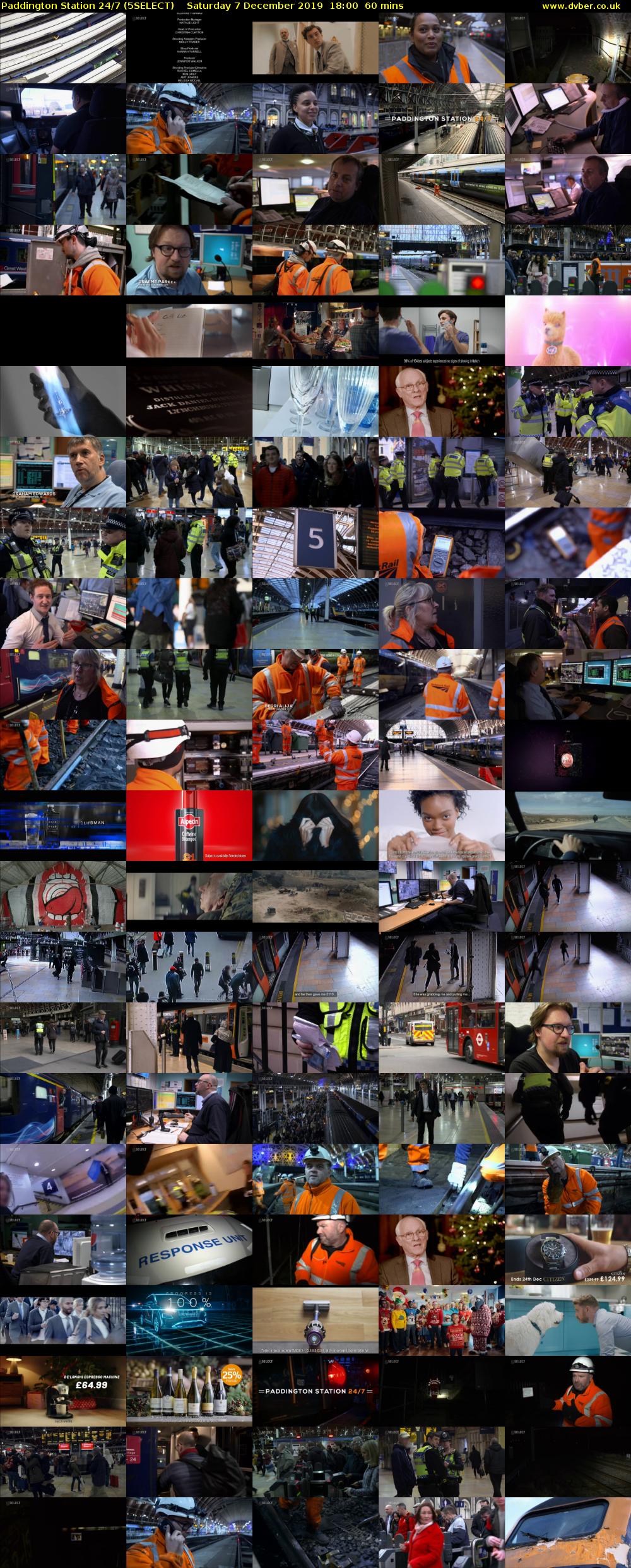 Paddington Station 24/7 (5SELECT) Saturday 7 December 2019 18:00 - 19:00