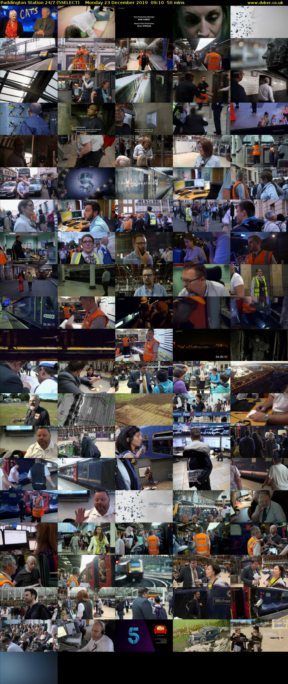 Paddington Station 24/7 (5SELECT) Monday 23 December 2019 09:10 - 10:00