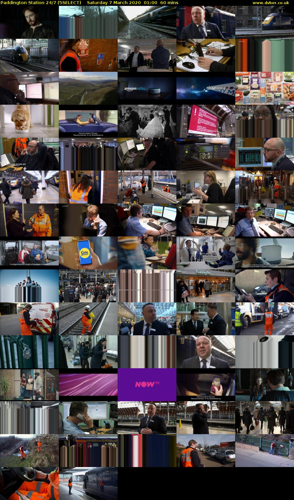 Paddington Station 24/7 (5SELECT) Saturday 7 March 2020 01:00 - 02:00