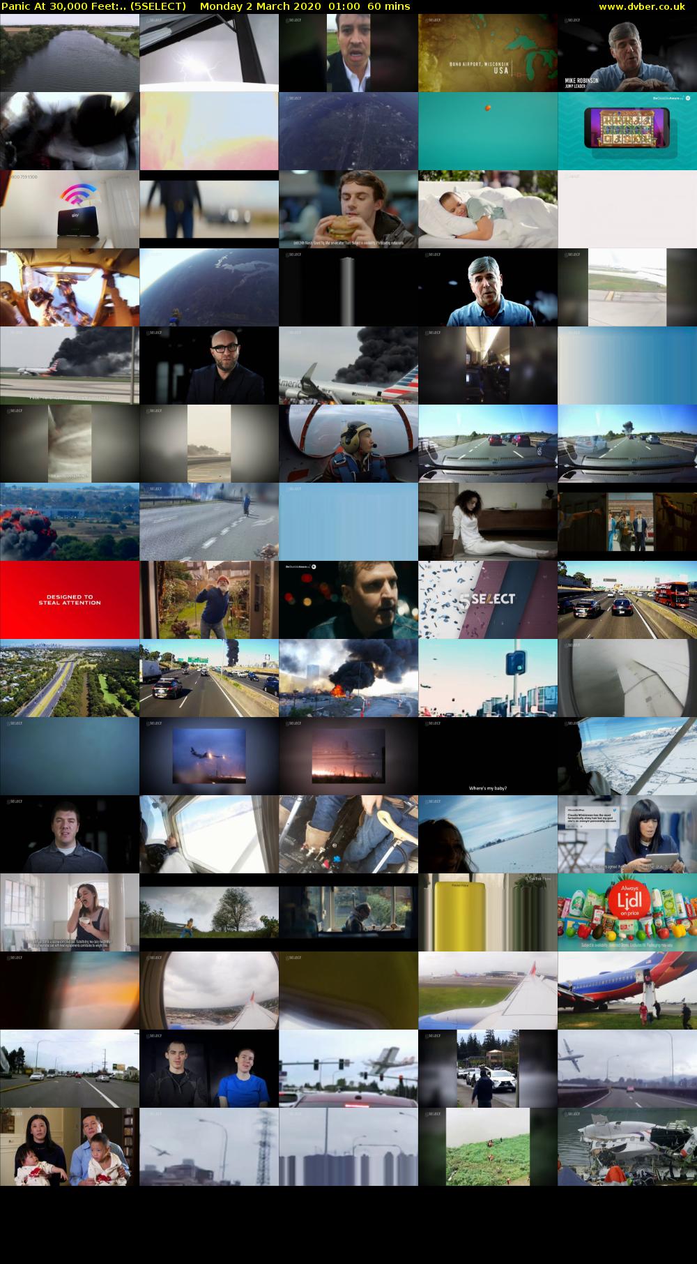 Panic At 30,000 Feet:.. (5SELECT) Monday 2 March 2020 01:00 - 02:00
