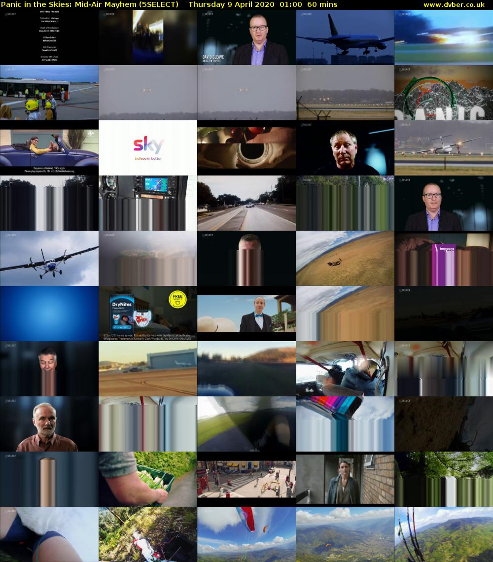 Panic in the Skies: Mid-Air Mayhem (5SELECT) Thursday 9 April 2020 01:00 - 02:00