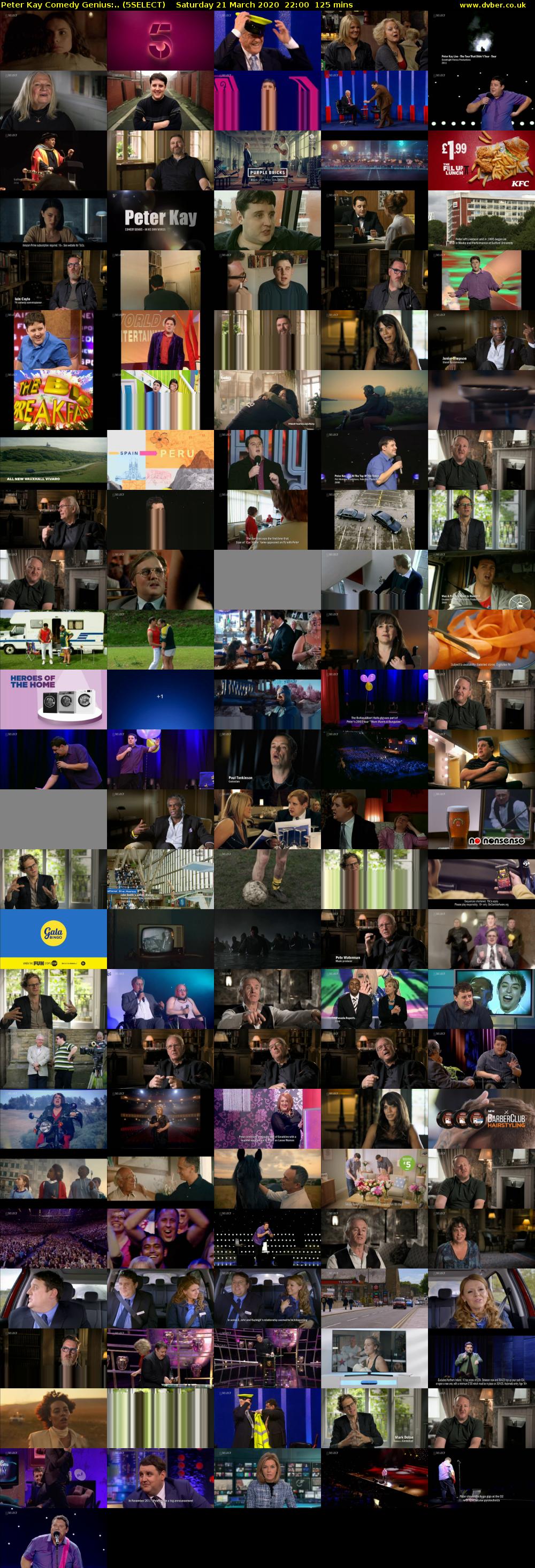 Peter Kay Comedy Genius:.. (5SELECT) Saturday 21 March 2020 22:00 - 00:05
