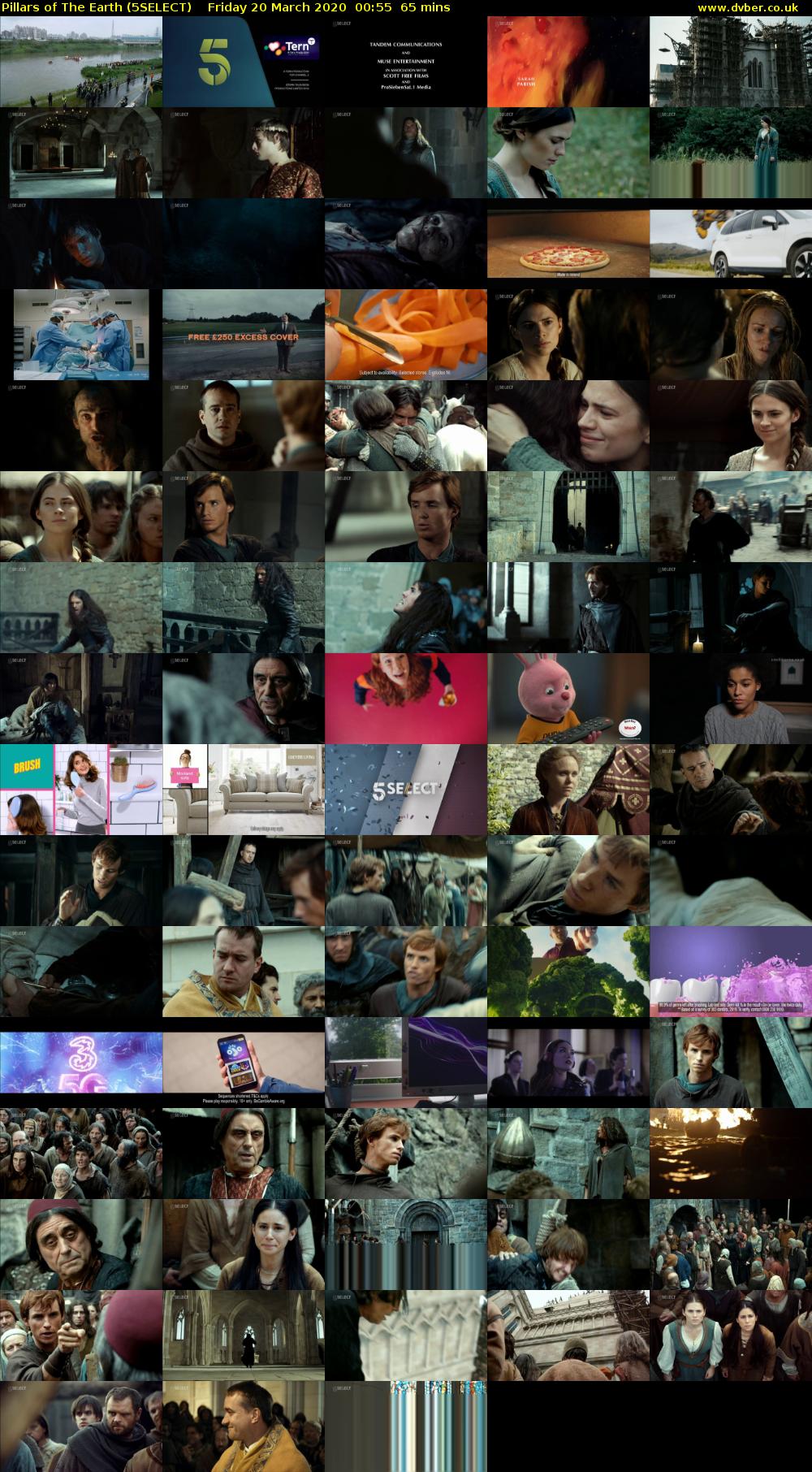 Pillars of The Earth (5SELECT) Friday 20 March 2020 00:55 - 02:00