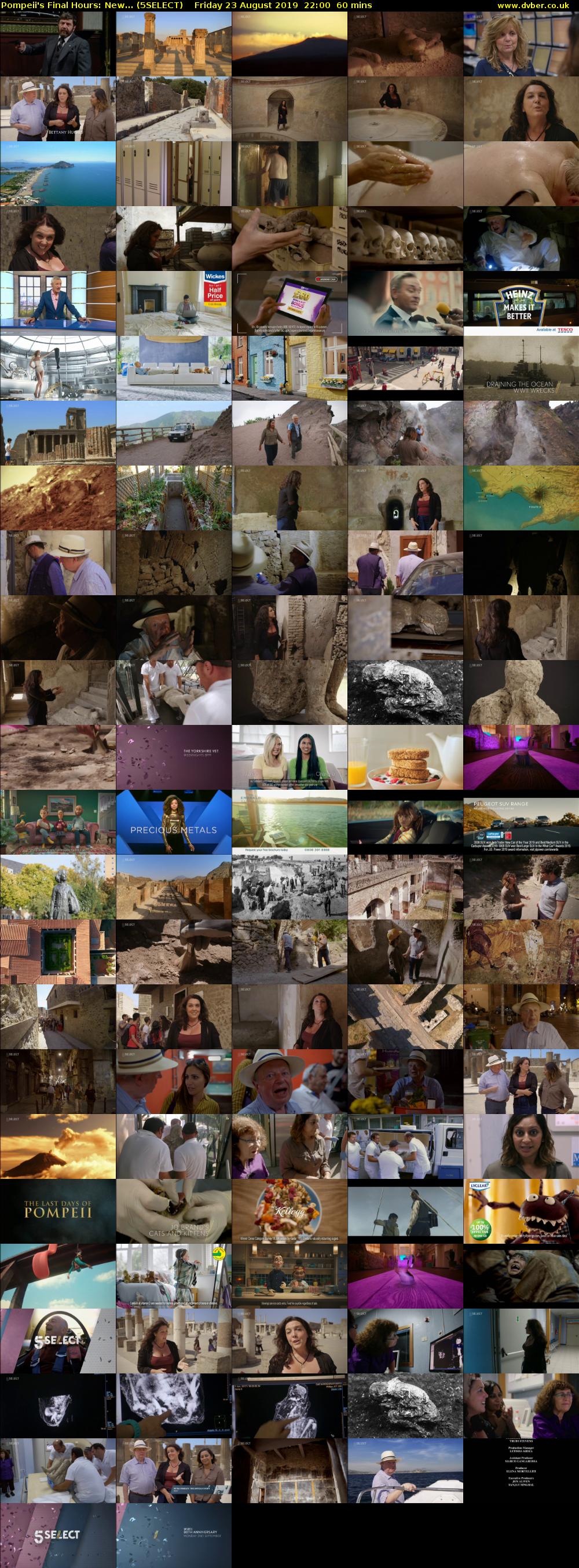 Pompeii's Final Hours: New... (5SELECT) Friday 23 August 2019 22:00 - 23:00