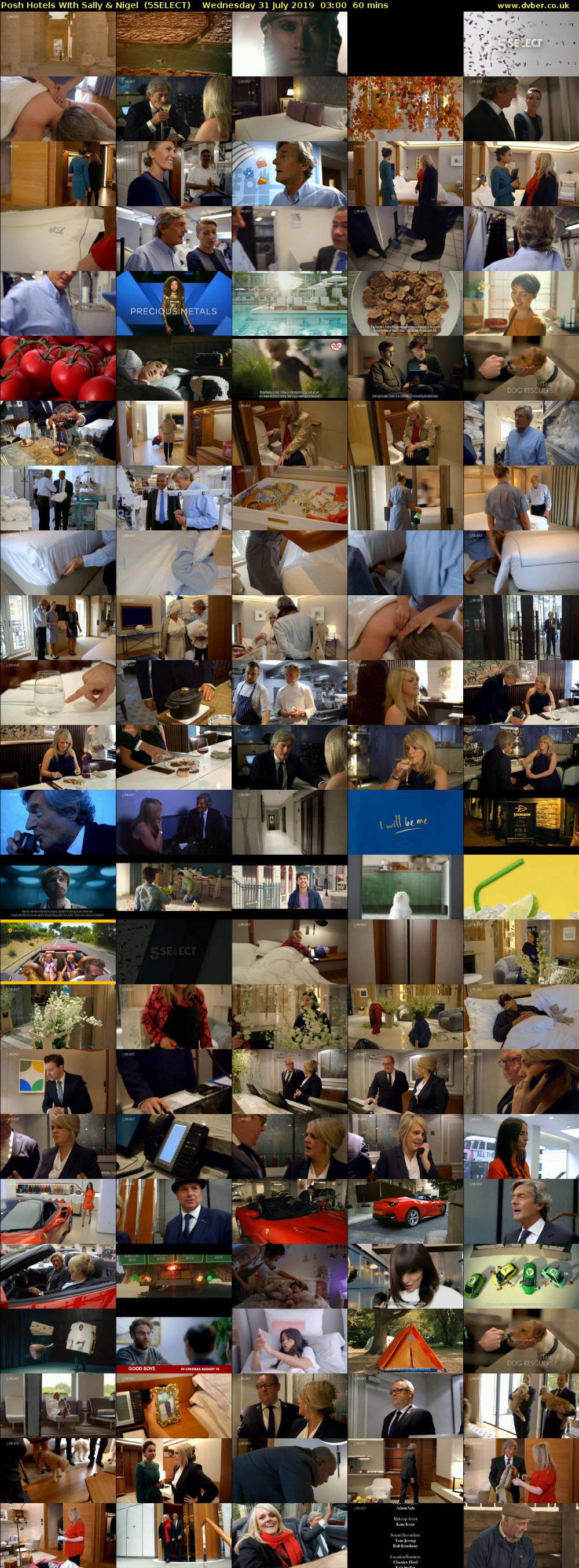 Posh Hotels WIth Sally & Nigel  (5SELECT) Wednesday 31 July 2019 03:00 - 04:00