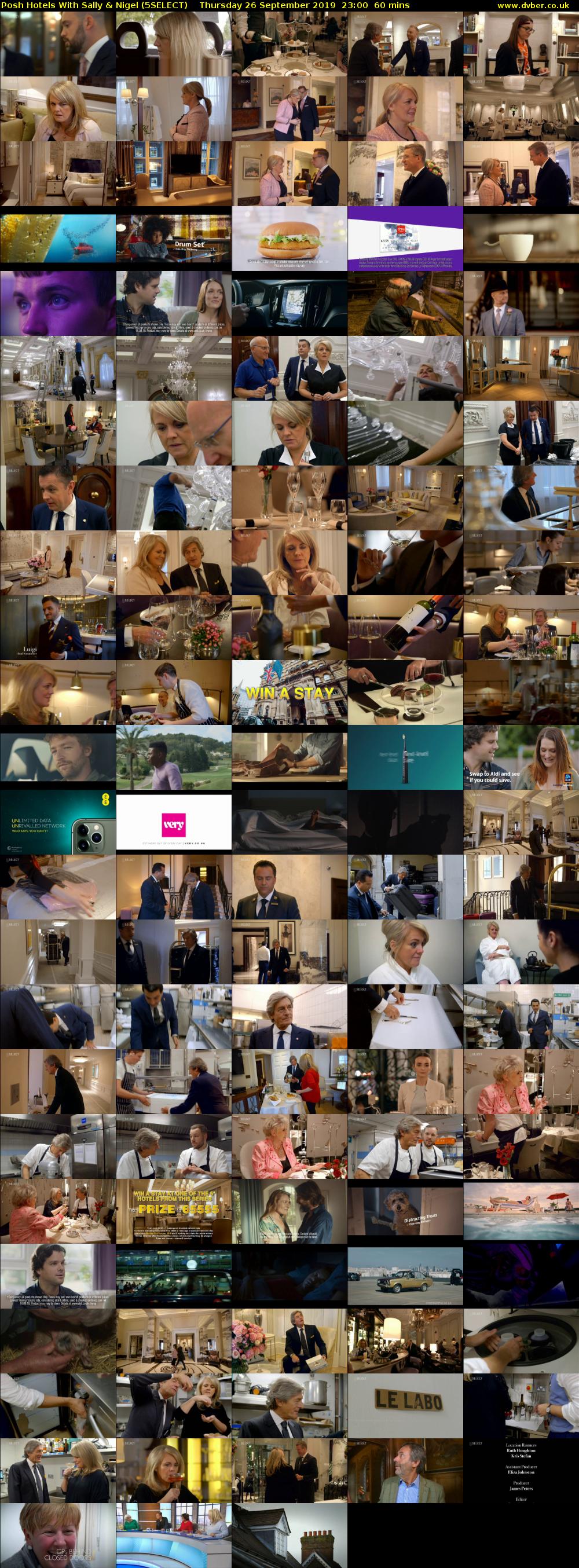 Posh Hotels With Sally & Nigel (5SELECT) Thursday 26 September 2019 23:00 - 00:00