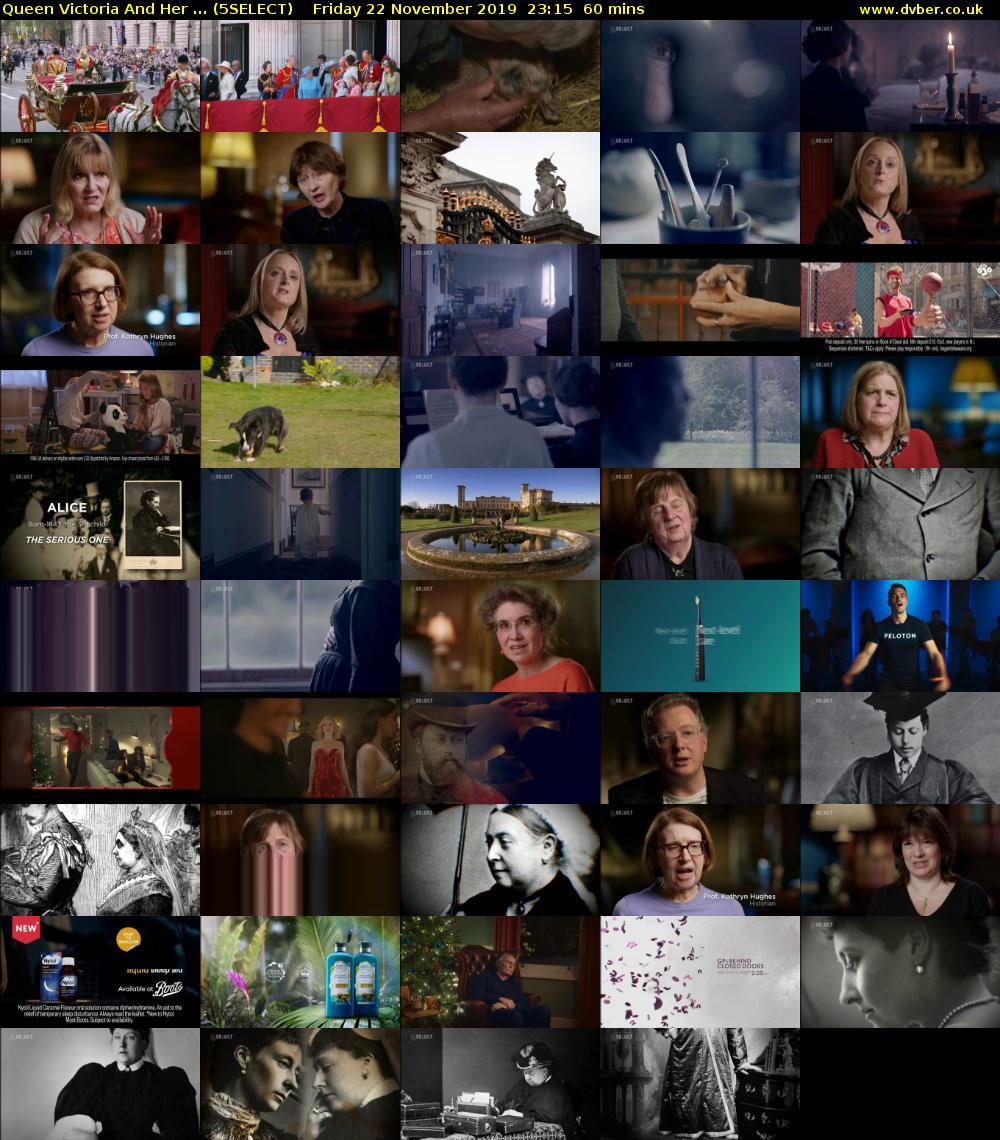 Queen Victoria And Her ... (5SELECT) Friday 22 November 2019 23:15 - 00:15