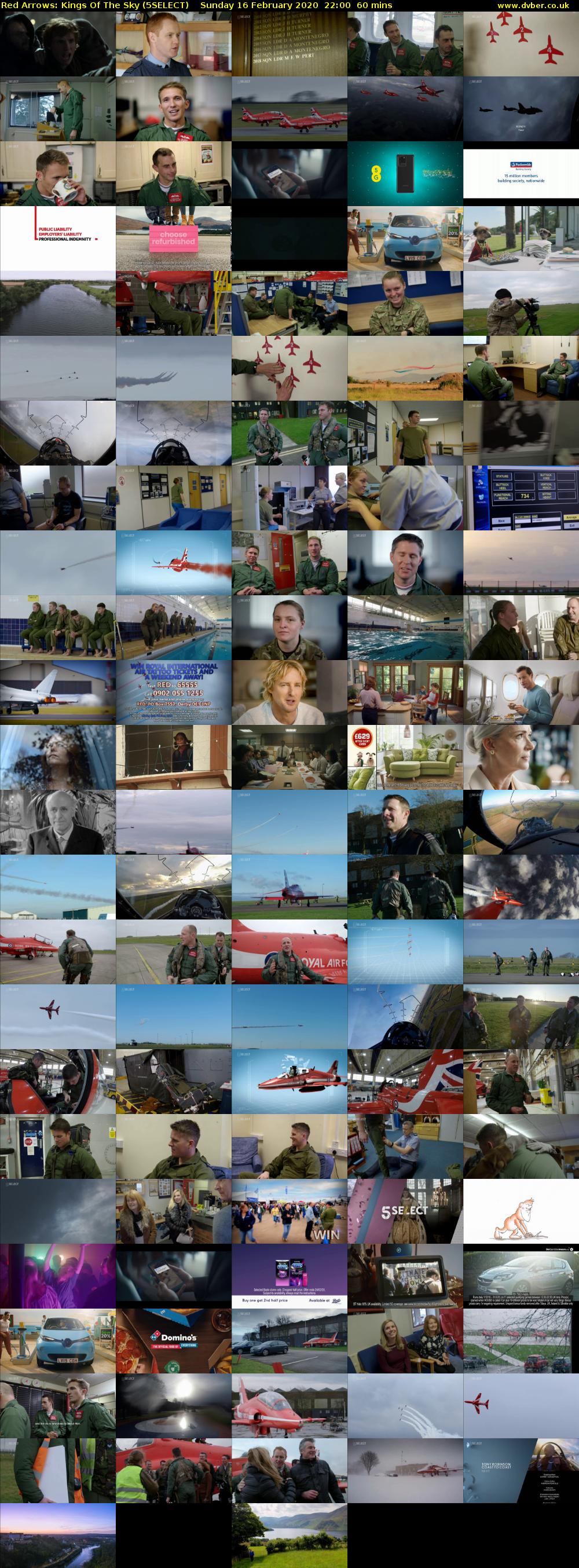 Red Arrows: Kings Of The Sky (5SELECT) Sunday 16 February 2020 22:00 - 23:00