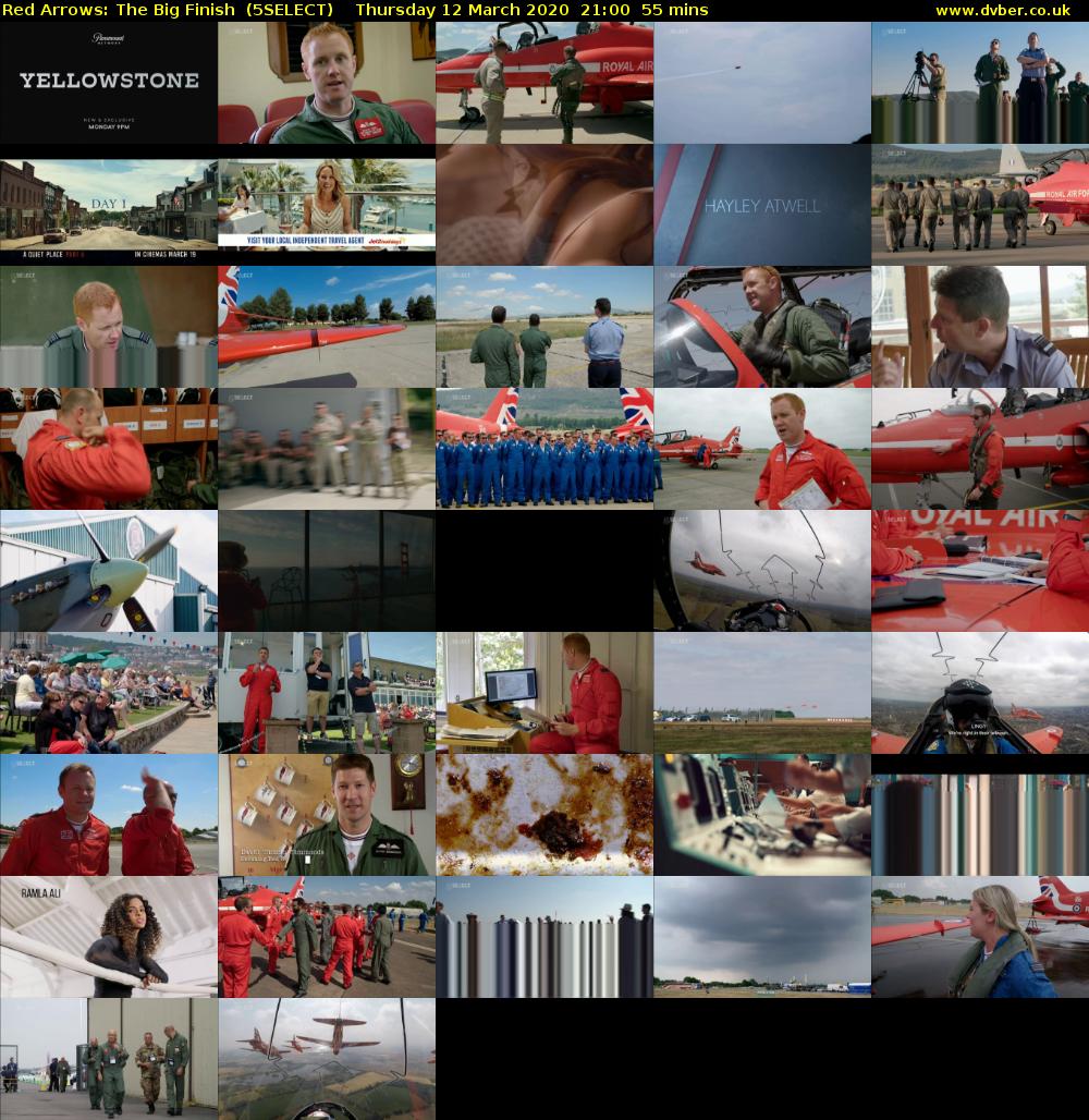Red Arrows: The Big Finish  (5SELECT) Thursday 12 March 2020 21:00 - 21:55