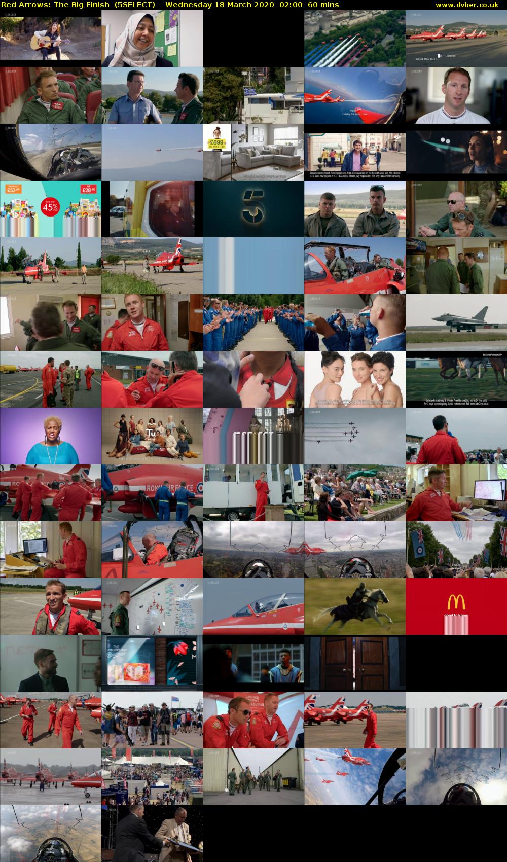 Red Arrows: The Big Finish  (5SELECT) Wednesday 18 March 2020 02:00 - 03:00