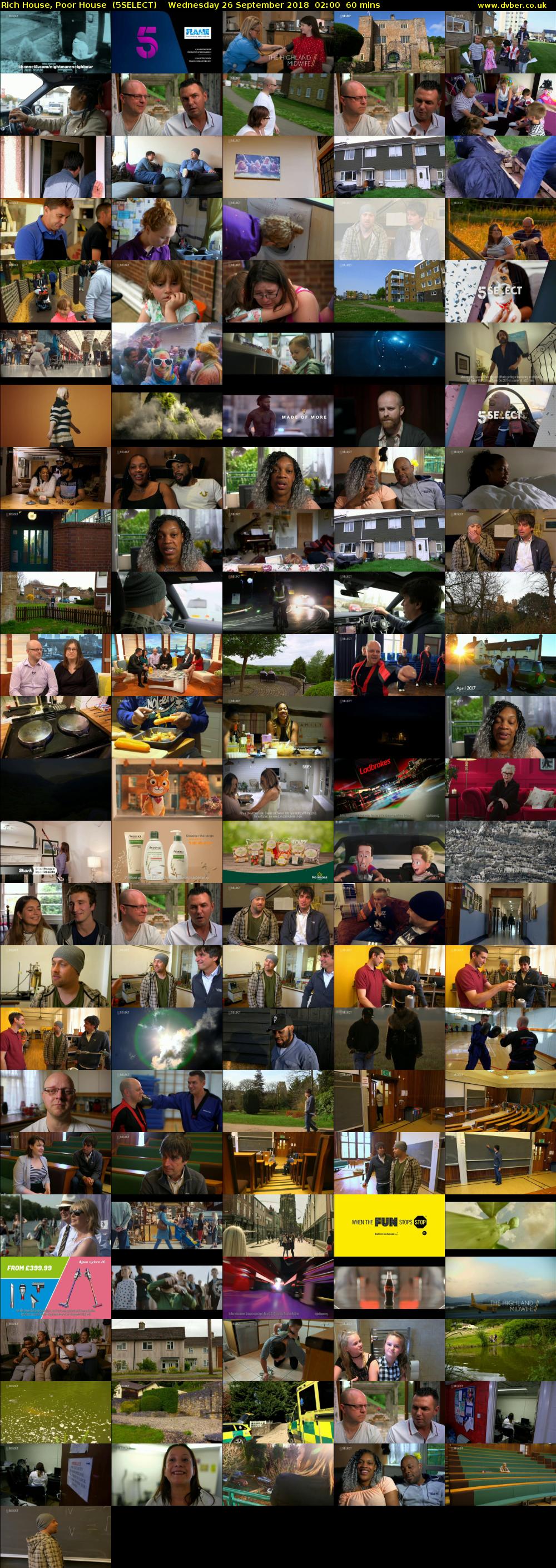 Rich House, Poor House  (5SELECT) Wednesday 26 September 2018 02:00 - 03:00