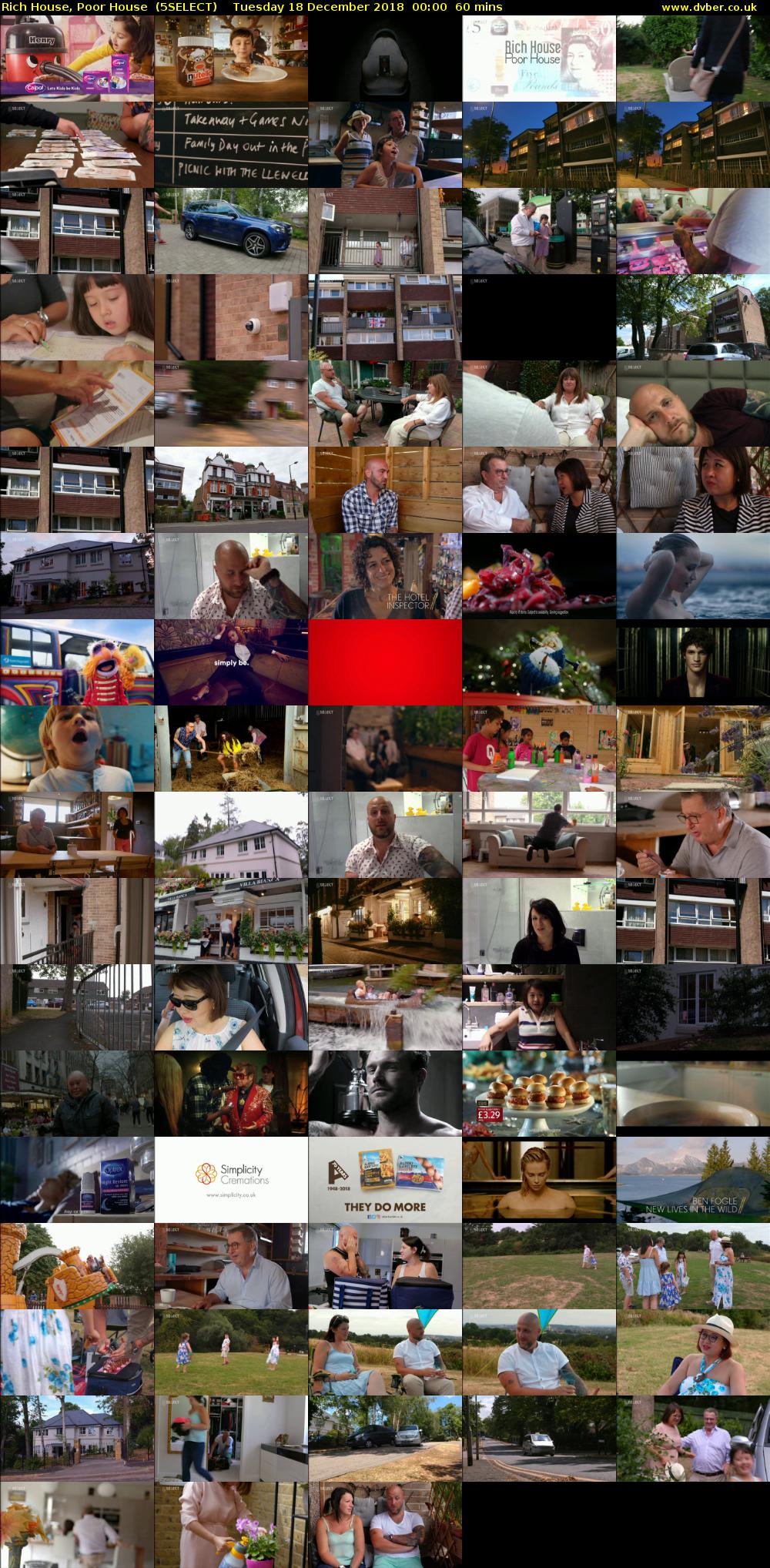 Rich House, Poor House  (5SELECT) Tuesday 18 December 2018 00:00 - 01:00