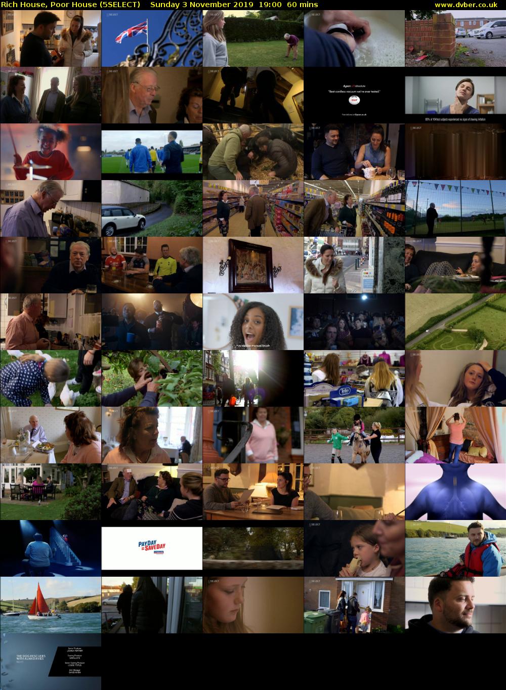 Rich House, Poor House (5SELECT) Sunday 3 November 2019 19:00 - 20:00