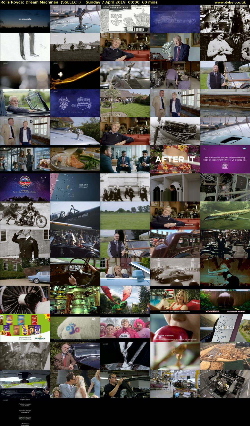 Rolls Royce: Dream Machines  (5SELECT) Sunday 7 April 2019 00:00 - 01:00